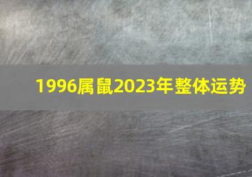 1996属鼠2023年整体运势,1996年属鼠人2023年财运怎么样27岁属鼠的兔年财气好吗