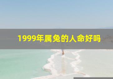 1999年属兔的人命好吗,1999年出生的是什么命