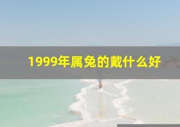 1999年属兔的戴什么好,99年属兔戴什么最合适