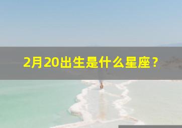 2月20出生是什么星座？