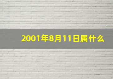 2001年8月11日属什么,2001年8月11日多大