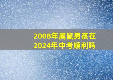 2008年属鼠男孩在2024年中考顺利吗,2008年属鼠在2024年学业如何