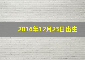 2016年12月23日出生,12月23日是什么星座是哪位明星的生日