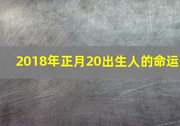 2018年正月20出生人的命运,2018年正月二十出生男孩的命运