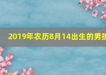 2019年农历8月14出生的男孩,2019年农历8月14日