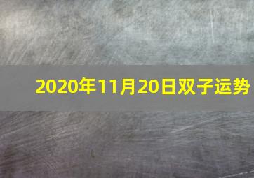 2020年11月20日双子运势,2021年十二星座运势