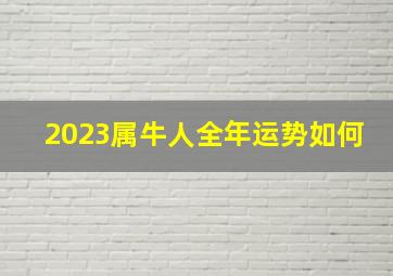 2023属牛人全年运势如何,2023年属牛人的全年运势发财方位