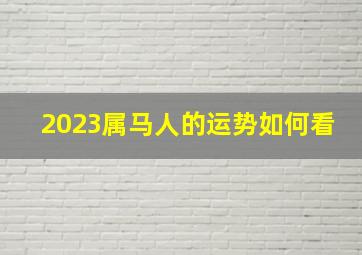 2023属马人的运势如何看,属马2023年每月运势及运程详解