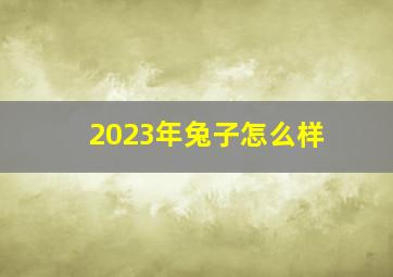 2023年兔子怎么样,2023年属兔人怎样样会有好运气吗