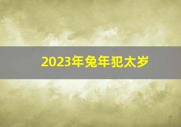 2023年兔年犯太岁,属兔值太岁2023化解拜太岁佩戴太岁符