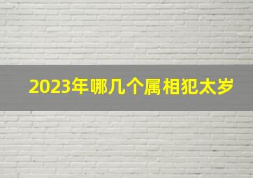 2023年哪几个属相犯太岁,2023年犯太岁的属相有哪几个