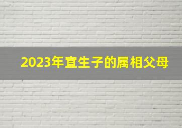 2023年宜生子的属相父母,