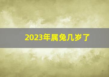 2023年属兔几岁了,2023年12岁属什么