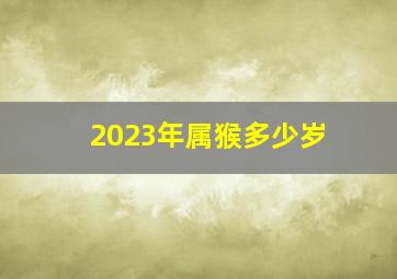 2023年属猴多少岁,2023年属猴多少岁6点55分运气