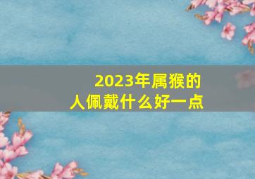 2023年属猴的人佩戴什么好一点,属猴佩戴什么能够增加好运