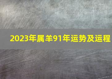 2023年属羊91年运势及运程,91年属羊2023到2025将来三年运势好吗