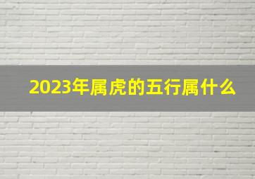 2023年属虎的五行属什么,2023年40岁属什么生肖