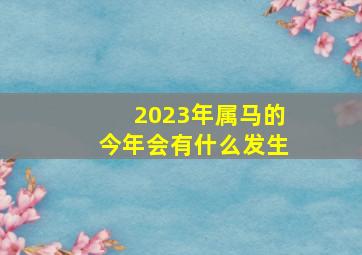 2023年属马的今年会有什么发生,1954年属马人2023年运势及运程