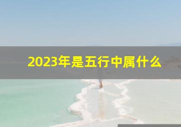 2023年是五行中属什么,2023年出生的人是什么命五行属什么