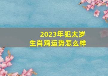 2023年犯太岁生肖鸡运势怎么样,2023年犯太岁的生肖如何化解