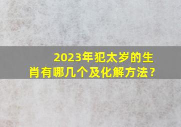 2023年犯太岁的生肖有哪几个及化解方法？