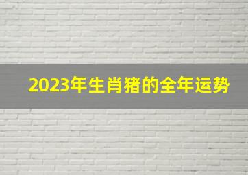 2023年生肖猪的全年运势,2023年属猪人的全年运势