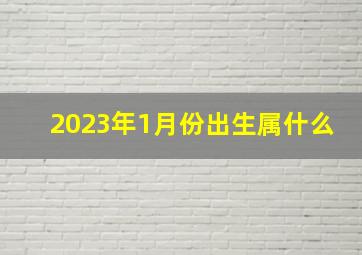 2023年1月份出生属什么,2023年1月20日出生属什么