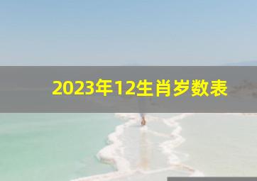 2023年12生肖岁数表,属鼠2023年多大