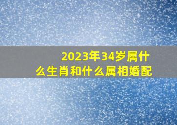 2023年34岁属什么生肖和什么属相婚配,2023年属什么生肖