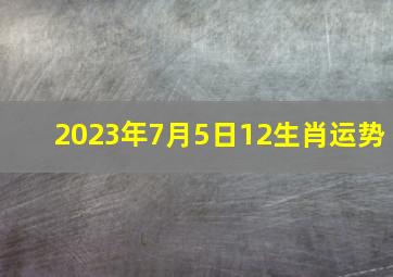 2023年7月5日12生肖运势,生肖小运2023年7月25日属相运势与特吉生肖