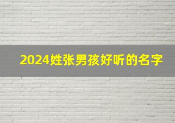 2024姓张男孩好听的名字,2024年男孩张姓