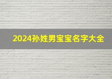 2024孙姓男宝宝名字大全,2024孙姓男宝宝名字大全