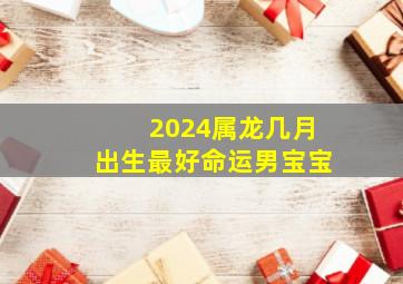 2024属龙几月出生最好命运男宝宝,2024年属龙几月出生好