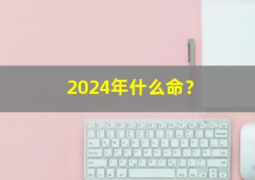 2024年什么命？