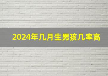 2024年几月生男孩几率高,2024年几月生男孩几率高