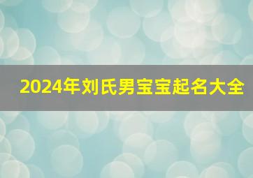 2024年刘氏男宝宝起名大全,2024年刘氏男宝宝起名大全集