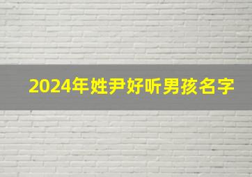 2024年姓尹好听男孩名字,2024年姓尹好听男孩名字