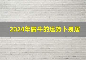 2024年属牛的运势卜易居