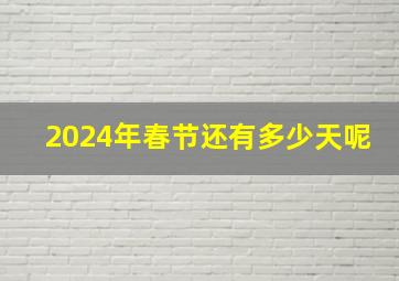 2024年春节还有多少天呢,2024年春节放几天假