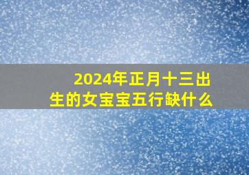 2024年正月十三出生的女宝宝五行缺什么,2024年正月十五是几月几号