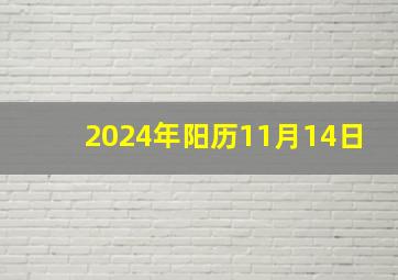 2024年阳历11月14日