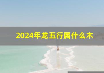 2024年龙五行属什么木,2024年的龙五行属什么