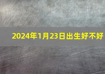 2024年1月23日出生好不好,2024年1月22日