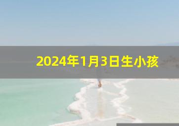 2024年1月3日生小孩,2024年3月生孩子