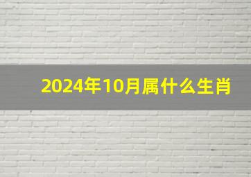 2024年10月属什么生肖,