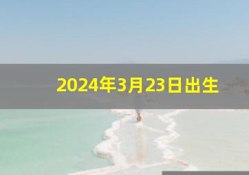 2024年3月23日出生,2024年3月23日出生的孩子起名大全