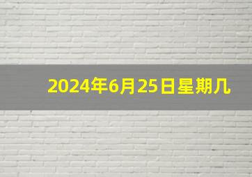 2024年6月25日星期几,2024年6月星历表