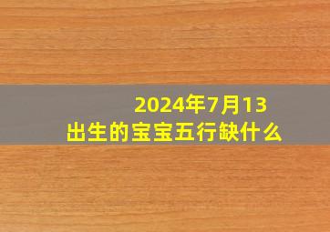 2024年7月13出生的宝宝五行缺什么,2024年7月23日农历