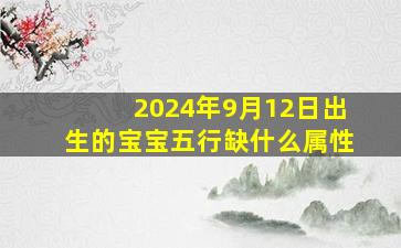 2024年9月12日出生的宝宝五行缺什么属性,2024年9月11日转换农历