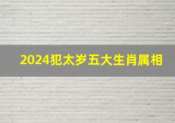 2024犯太岁五大生肖属相,2024犯太岁最凶的四大生肖